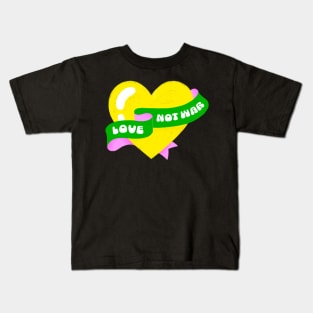 Love Not War Kids T-Shirt